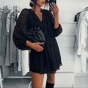Black flowy dress